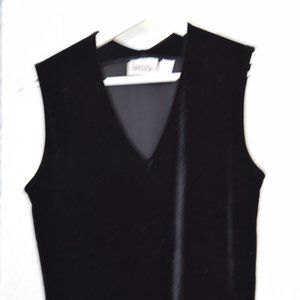 Crushed velvet tank top